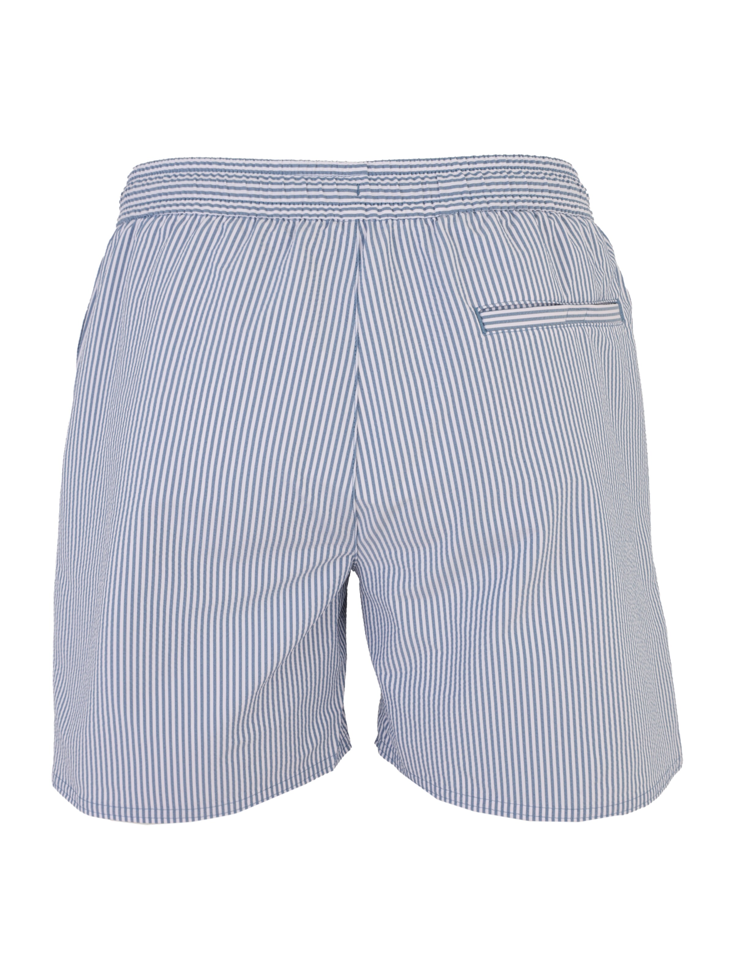 Calvin Klein Swimwear Szorty kąpielowe 'Seersucker' w kolorze niebieski