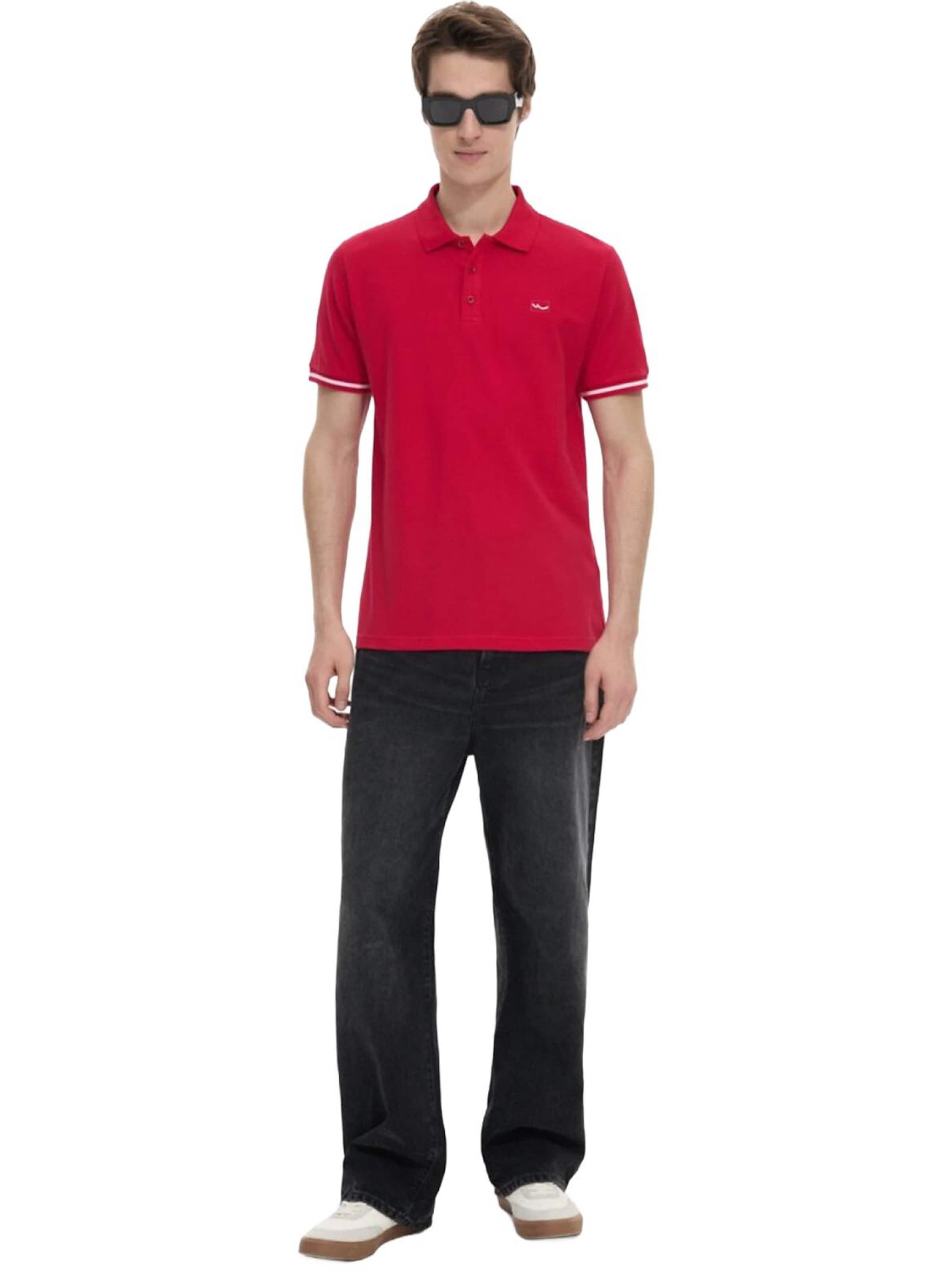 Maglietta 'LTB Jeans Herren-Polohemd mit Knöpfen' di LTB Jeans in rosso