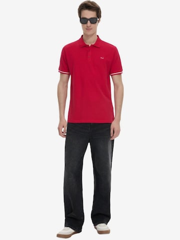 Maglietta 'LTB Jeans Herren-Polohemd mit Knöpfen' di LTB Jeans in rosso
