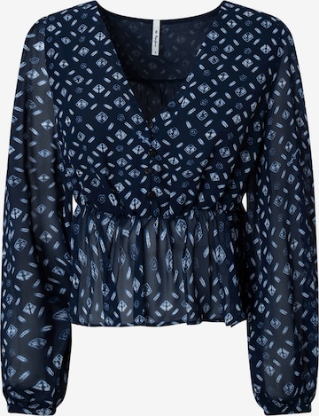 Pepe Jeans - Blusa 'Eda' em azul: frente