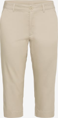 Regular Pantalon 'Leana' KAFFE CURVE en beige : devant