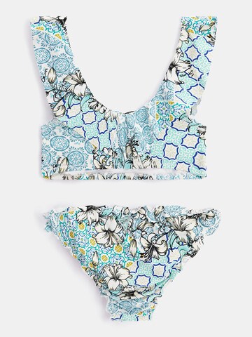GUESS Bustier Bikini in Blau