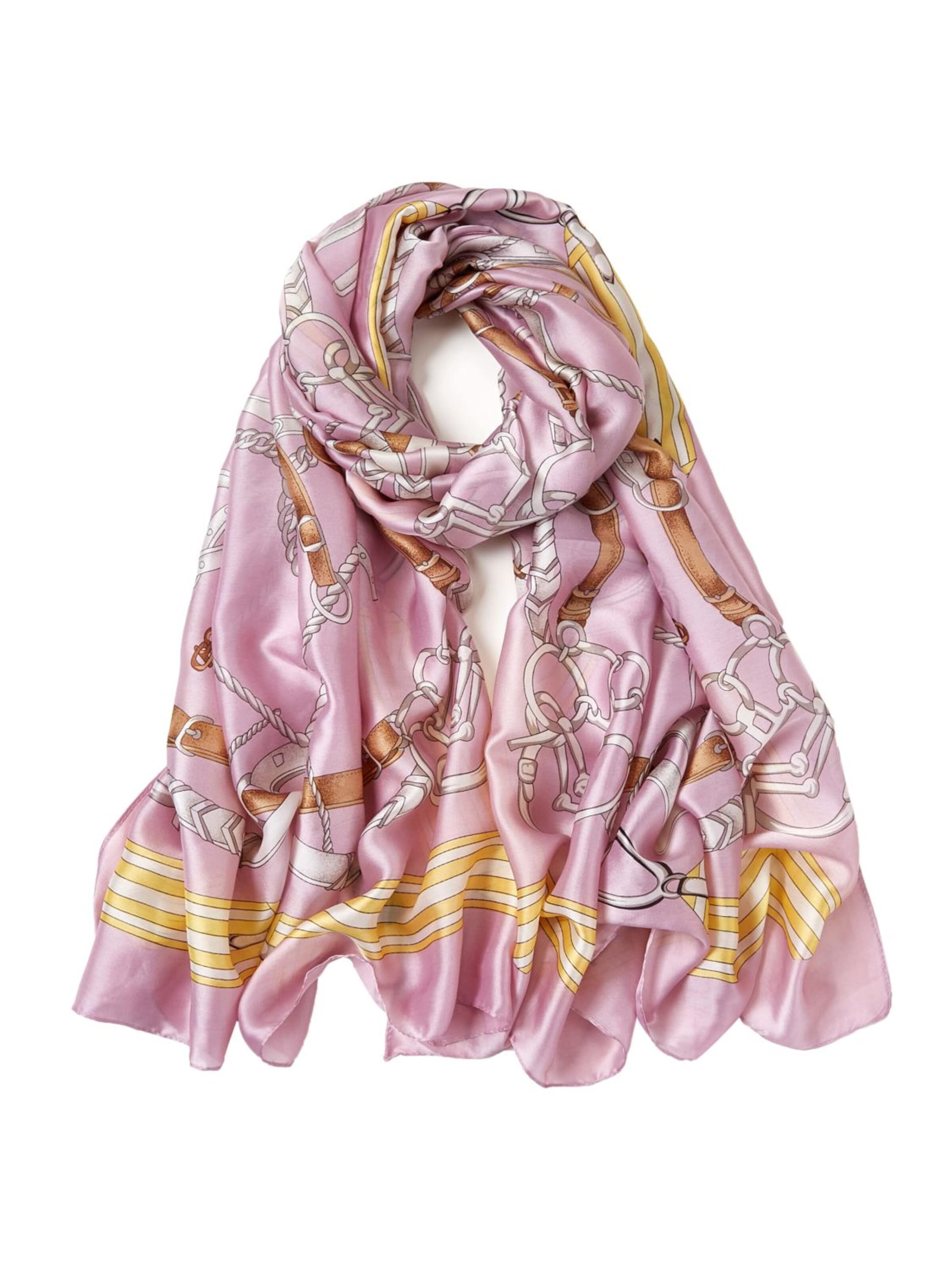19V69 ITALIA - Chal 'Etole Soie Artbelt' en rosa: frente