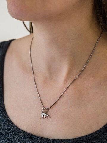 Fräulein Wunder Halsband 'Brachiosaurus' i silver: framsida