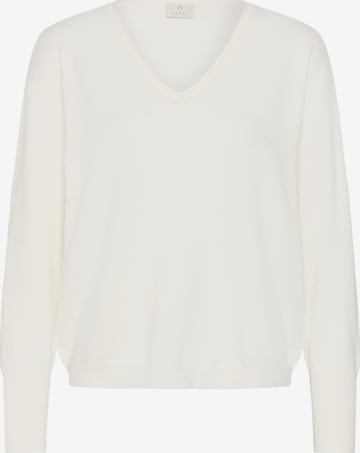 Kaffe Sweter 'KAlizza Mai' w kolorze biały: przód