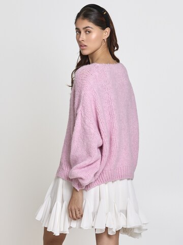 Lilavie Strickjacke ' Miaa ' in Pink