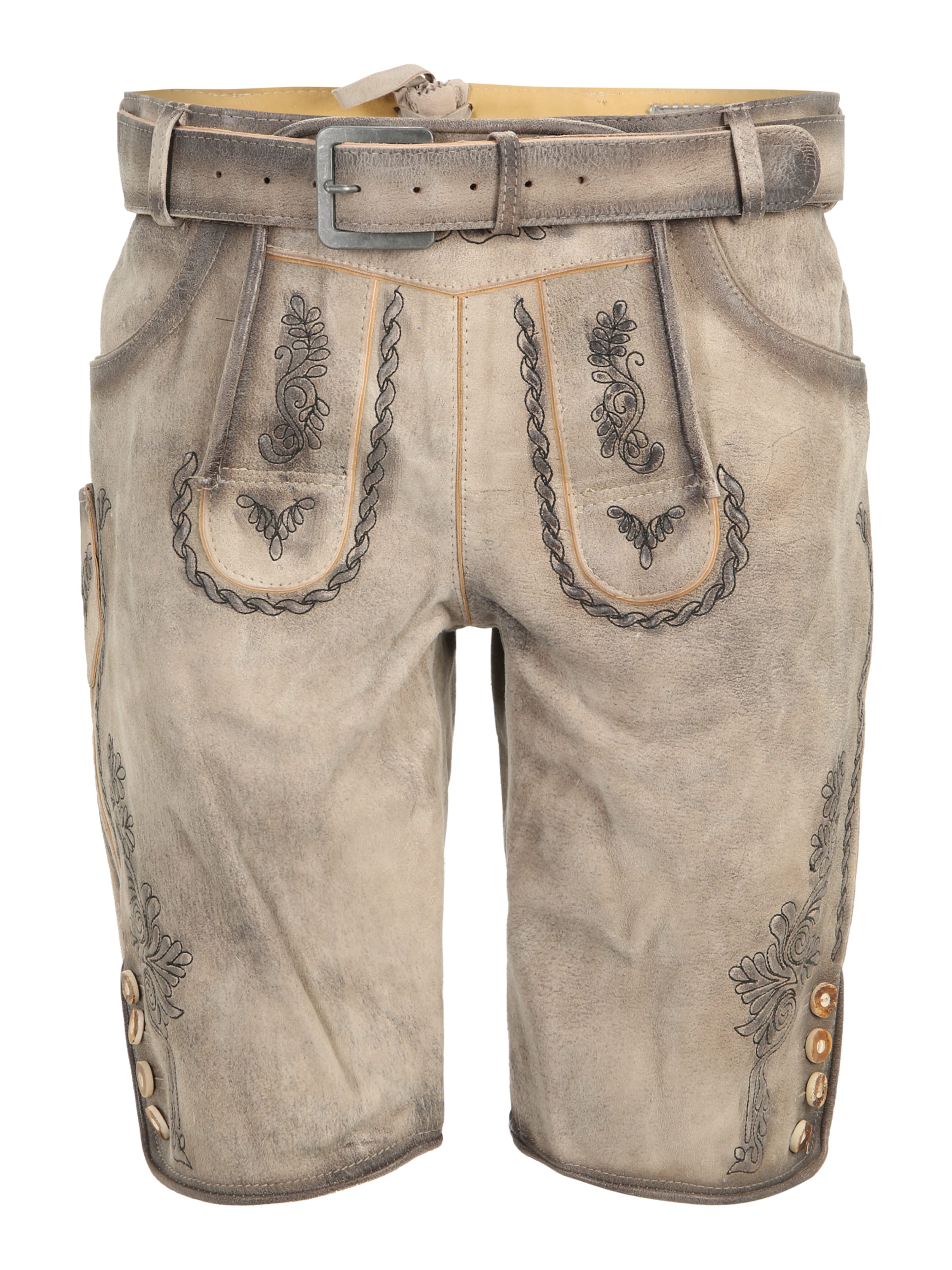 MARJO Regular Панталон в традиционен стил &#x27;Orlando&#x27; в сиво: отпред