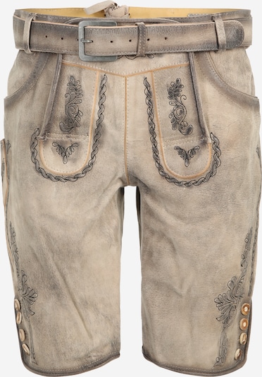 Kelnės su tradiciniais raštais 'Orlando' iš MARJO, spalva – rusvai pilka / oranžinė / juoda, Prekių apžvalga