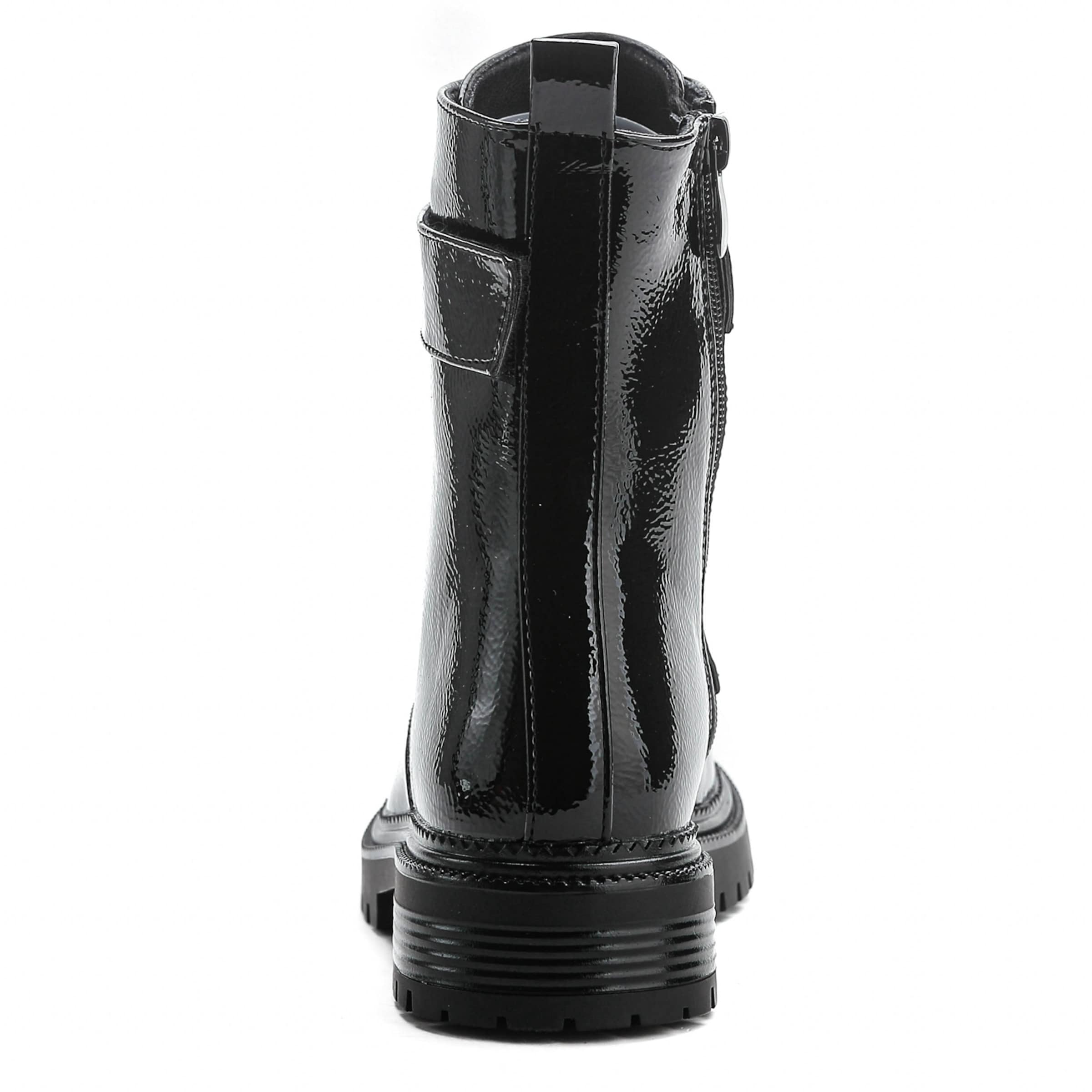 Bottines à lacets Elara en noir