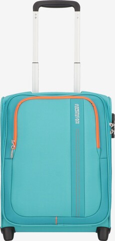 American Tourister Trolley 'Sea Seeker ' in Blauw: voorkant