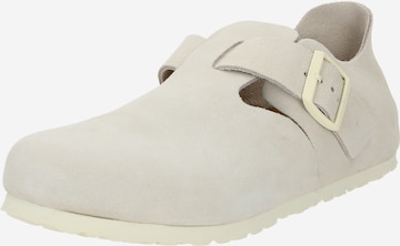 BIRKENSTOCK Instappers 'London' in Beige: voorkant