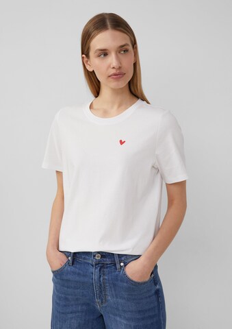 T-shirt s.Oliver en blanc : devant