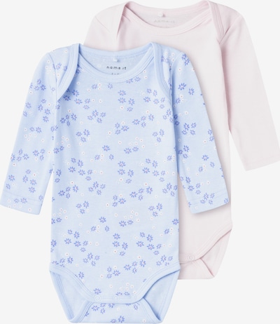 NAME IT Romper/bodysuit in Dusty blue / Light blue / Pastel pink / White, Item view