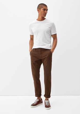 s.Oliver Slimfit Chino 'Austin' in Bruin