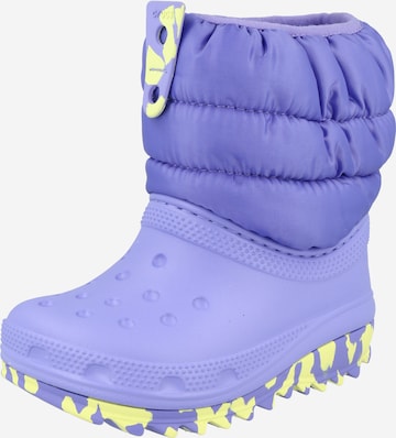 Crocs Snowboots in Lila: voorkant