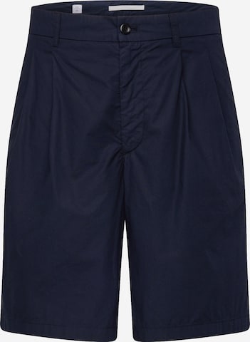 NORSE PROJECTS Regular Bandplooibroek 'Benn' in Blauw: voorkant