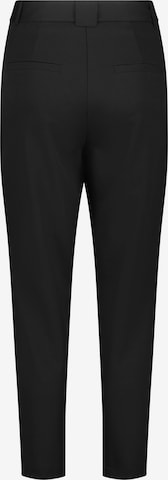 TAIFUN Regular Plissert bukse i svart