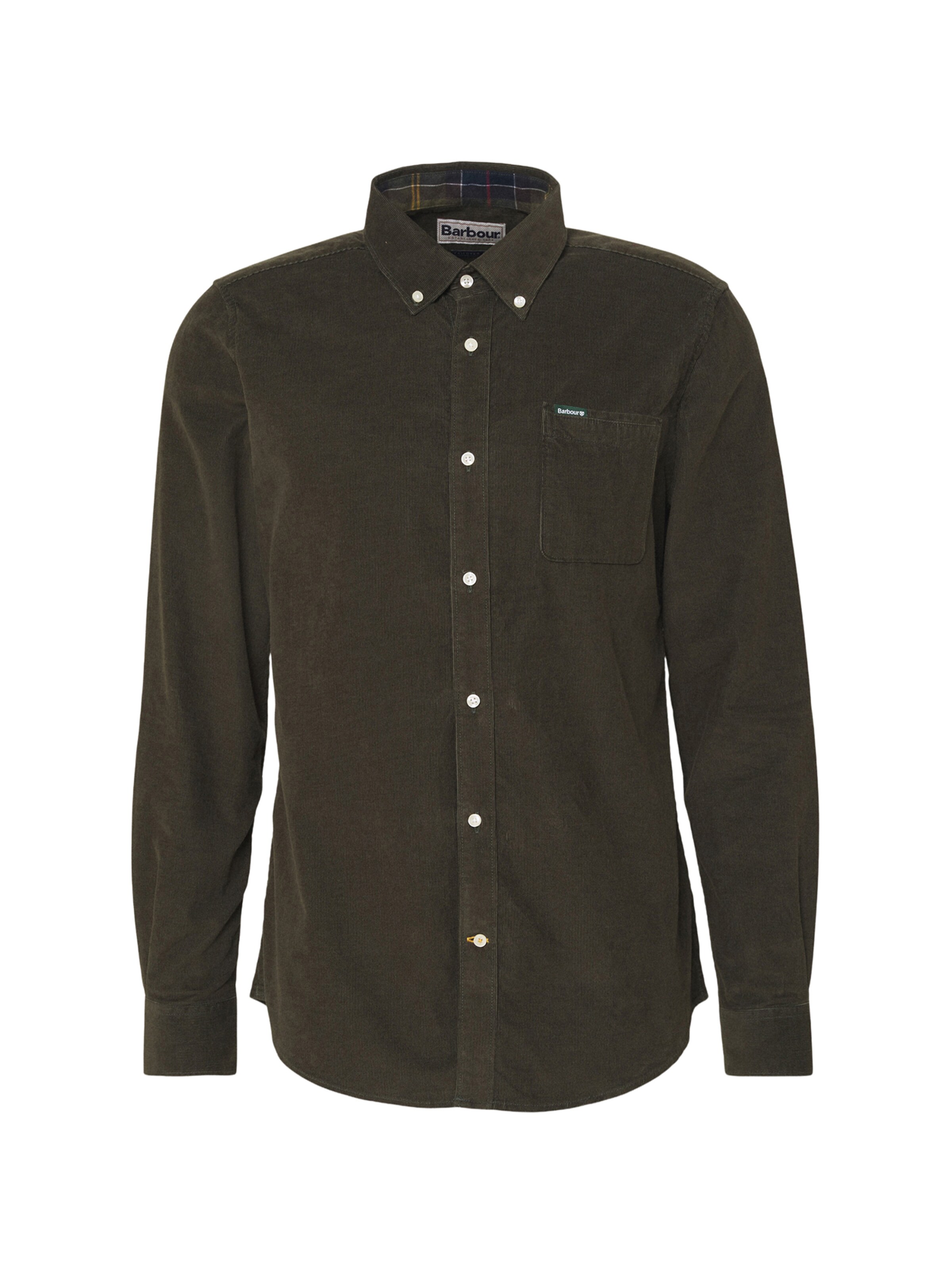 Barbour Regular fit Overhemd 'Ramsey' in Groen: voorkant