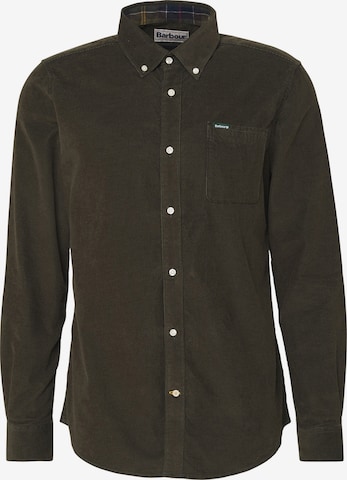 Barbour Regular Fit Paita 'Ramsey' värissä vihreä: etupuoli