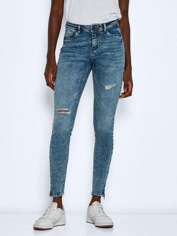 Noisy may Skinny Jeans 'Kimmy' in Blauw: voorkant