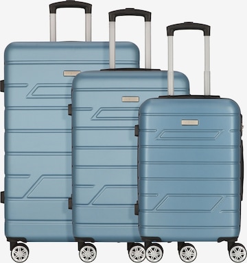 Ensemble de bagages 'Bergamo' Nowi en bleu : devant