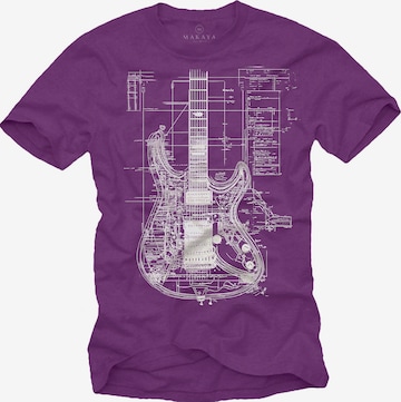 MAKAYA Shirt in Lila: Vorderseite