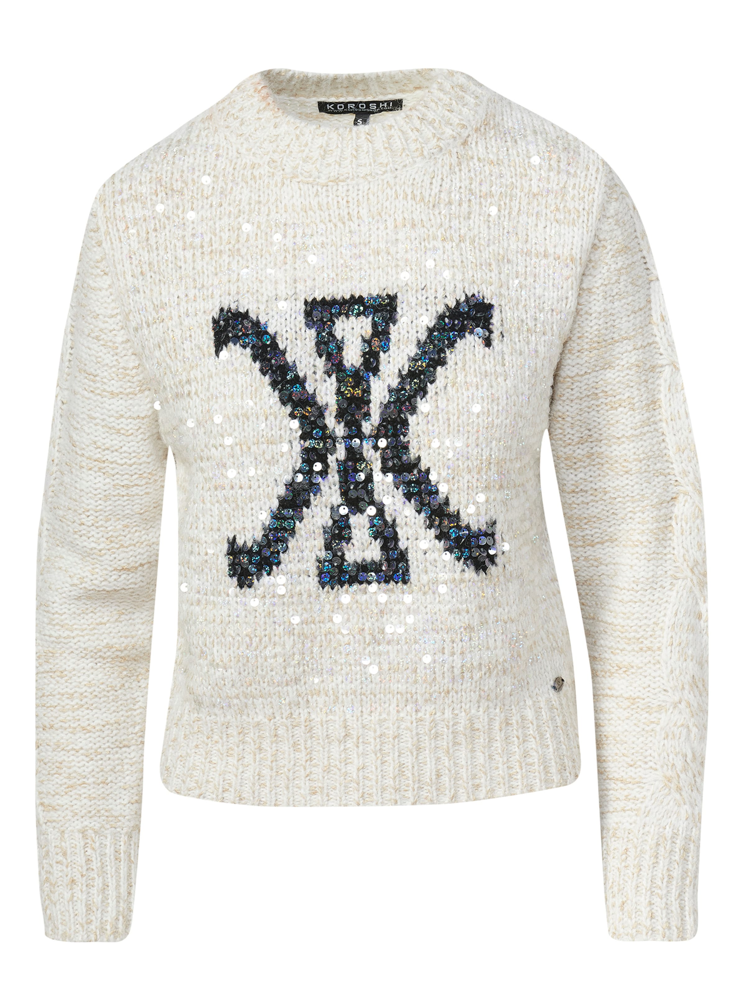 KOROSHIPulover - bež boja: prednji dio