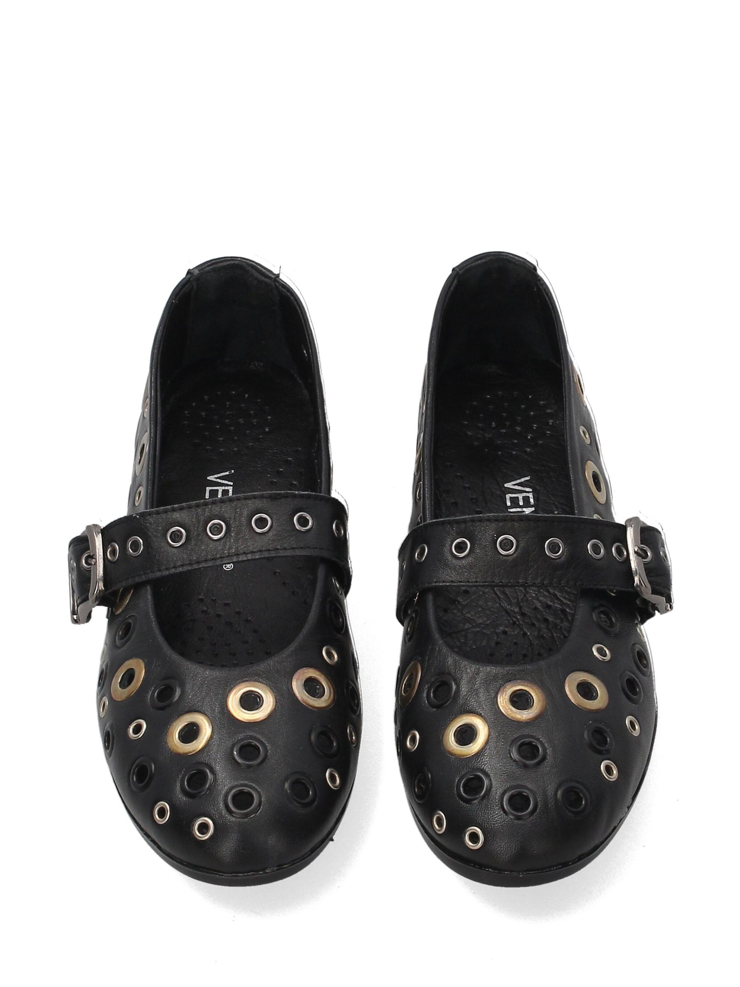 VENEZIA Ballet Flats in Black