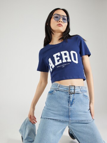 AÉROPOSTALE Shirt in Blauw: voorkant