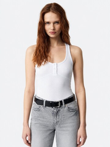 Ethiquet Top 'Tanktops & Camis' - fehér: elől