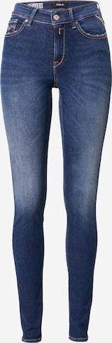 REPLAY Skinny Jeans 'LUZIEN' in Blauw: voorkant