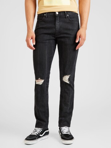 WRANGLER Slimfit Jeans 'LARSTON' in Zwart: voorkant