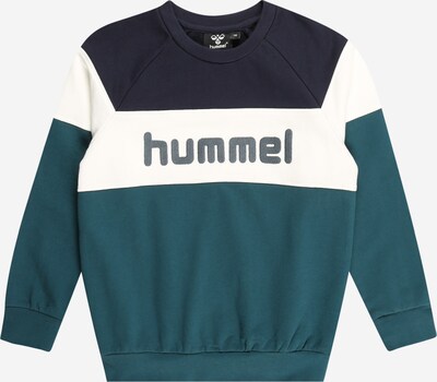 Hummel Sweatshirt in de kleur Navy / Petrol / Wit, Productweergave