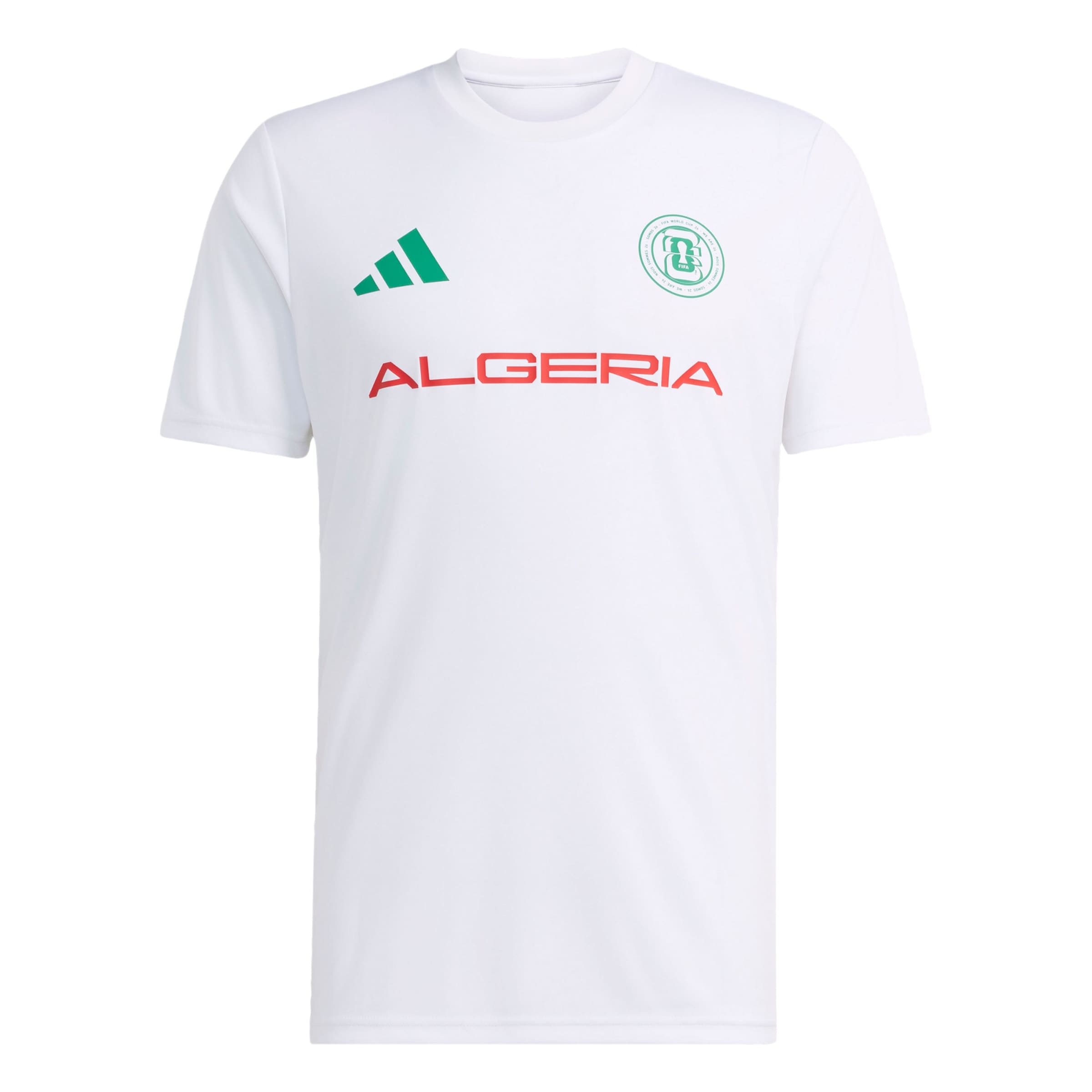 ADIDAS PERFORMANCE Maillot 'FIFA Fussball-Weltmeisterschaft 2026 Algerien' en vert / rouge / blanc, Vue avec produit