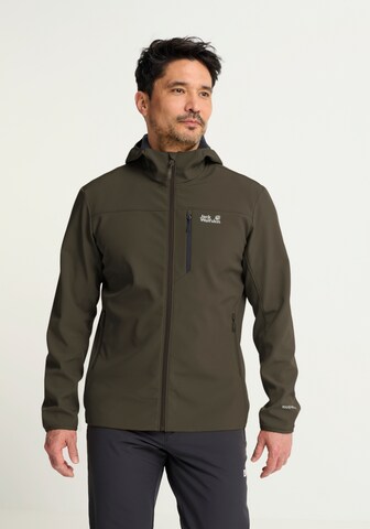 JACK WOLFSKIN Fleece Jacket in Green: front