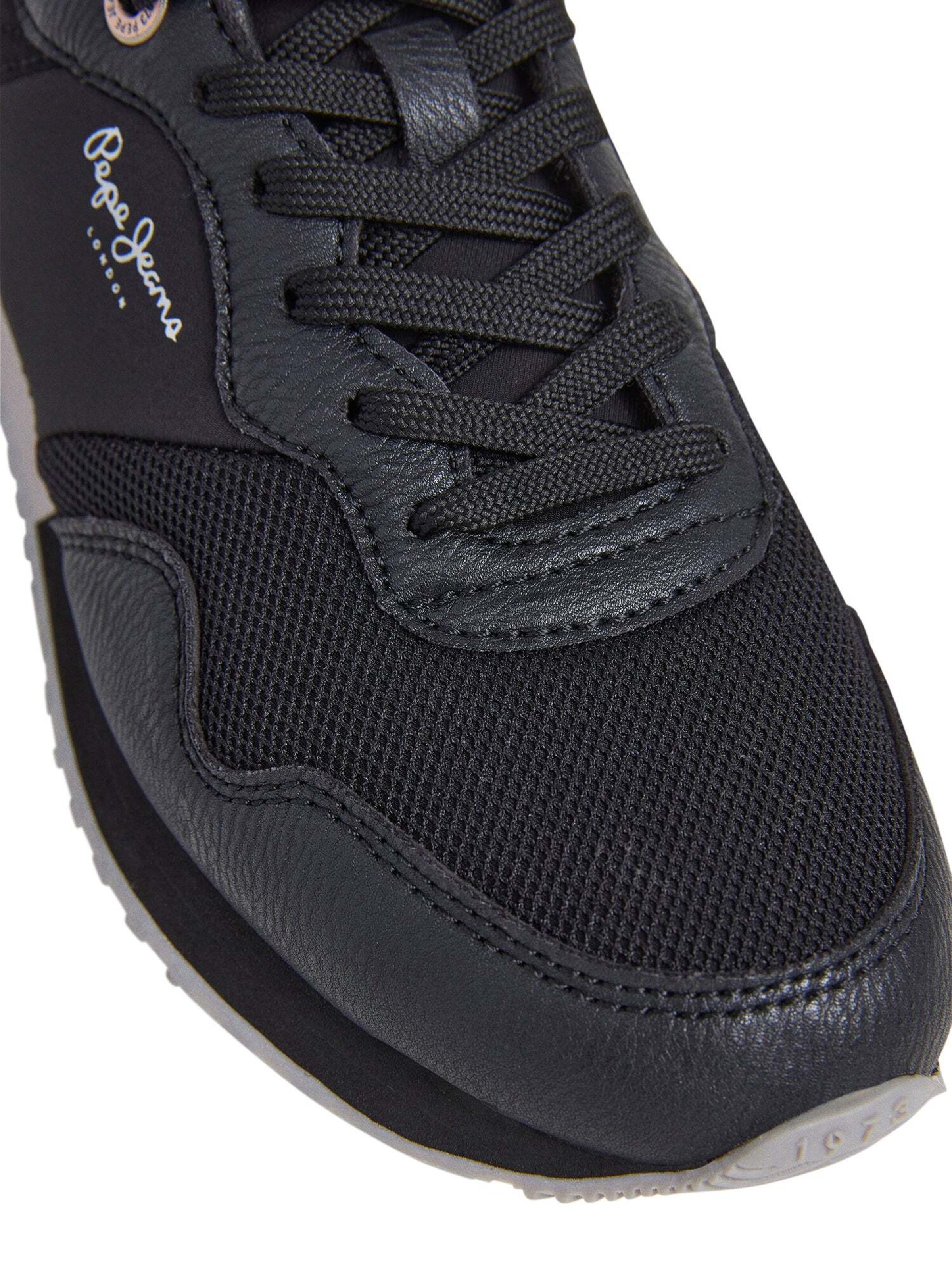 Sneaker bassa 'London Party' di Pepe Jeans in nero