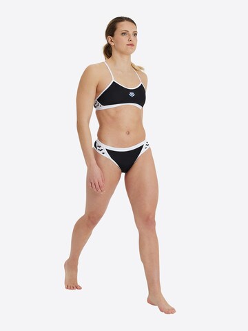 juoda ARENA Biustjė Sportinis bikinis 'ICONS'