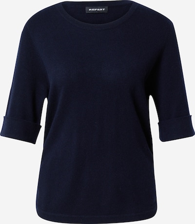 REPEAT Cashmere Sweter w kolorze niebieska nocm, Podgląd produktu