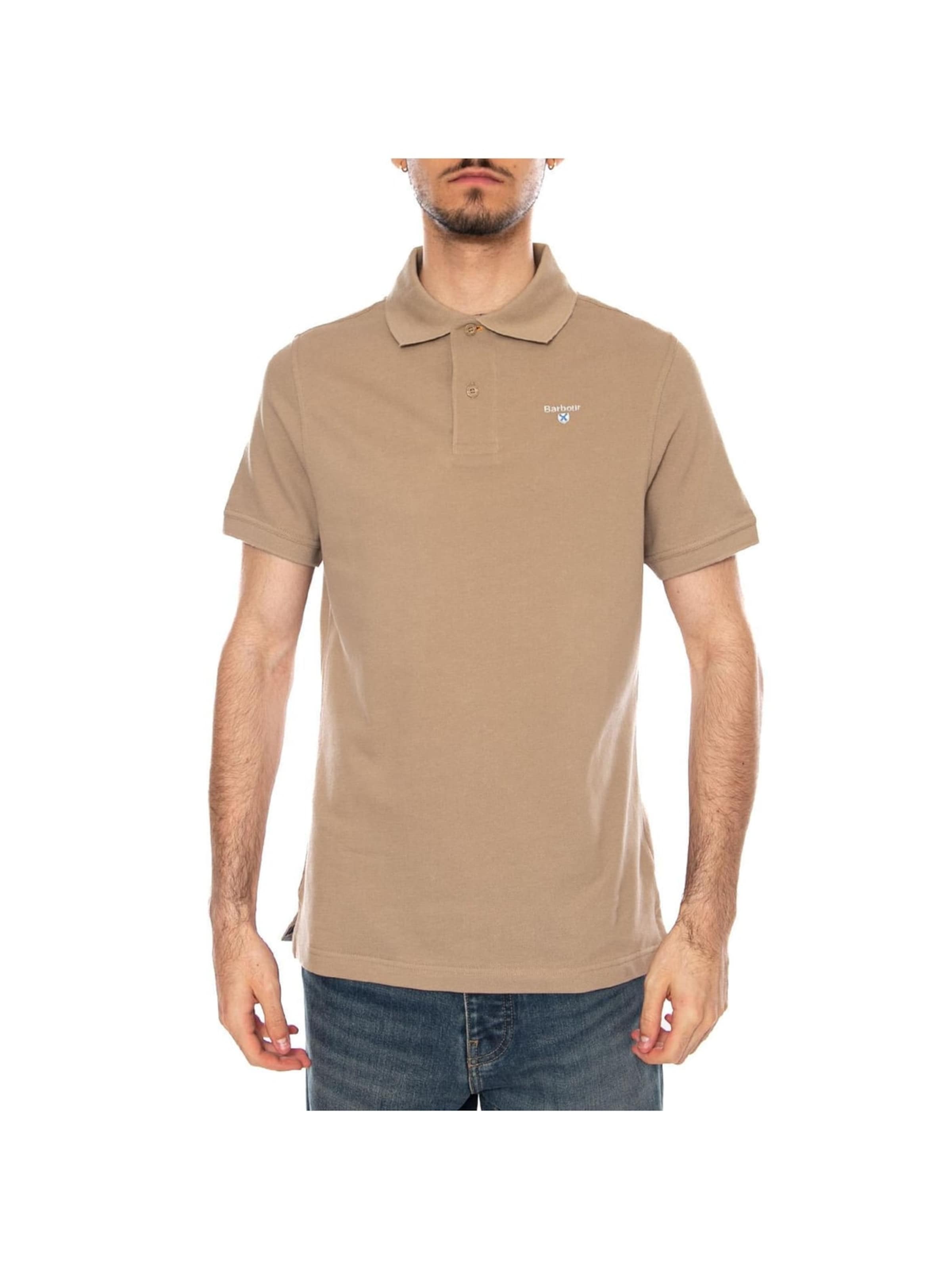 Barbour Koszulka 'TARTAN PIQUE POLO WASHED STONE/DRESS' w kolorze szary