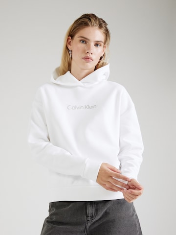 Calvin Klein Суичър 'HERO' в бяло: отпред