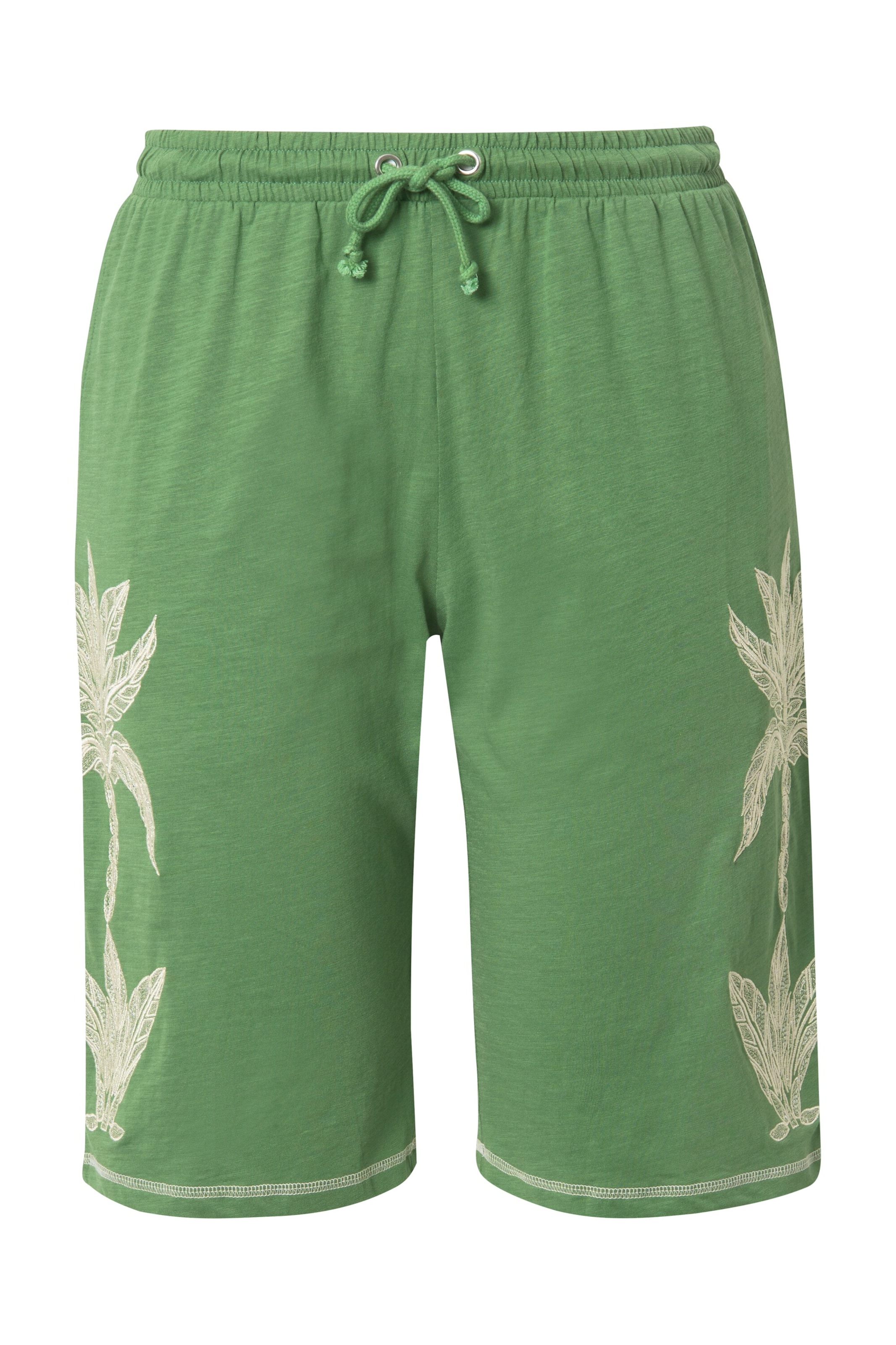 Ulla Popken Regular Trousers in Green: front