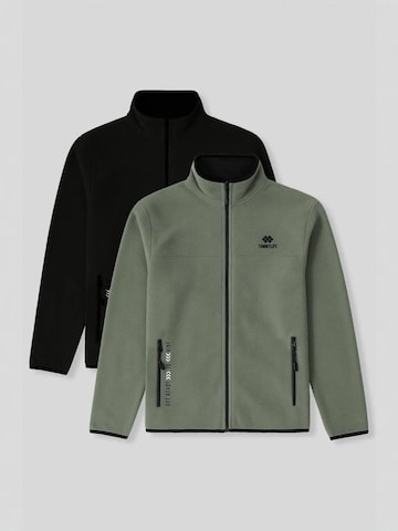 Giacca di pile di Tommy Life in verde: frontale