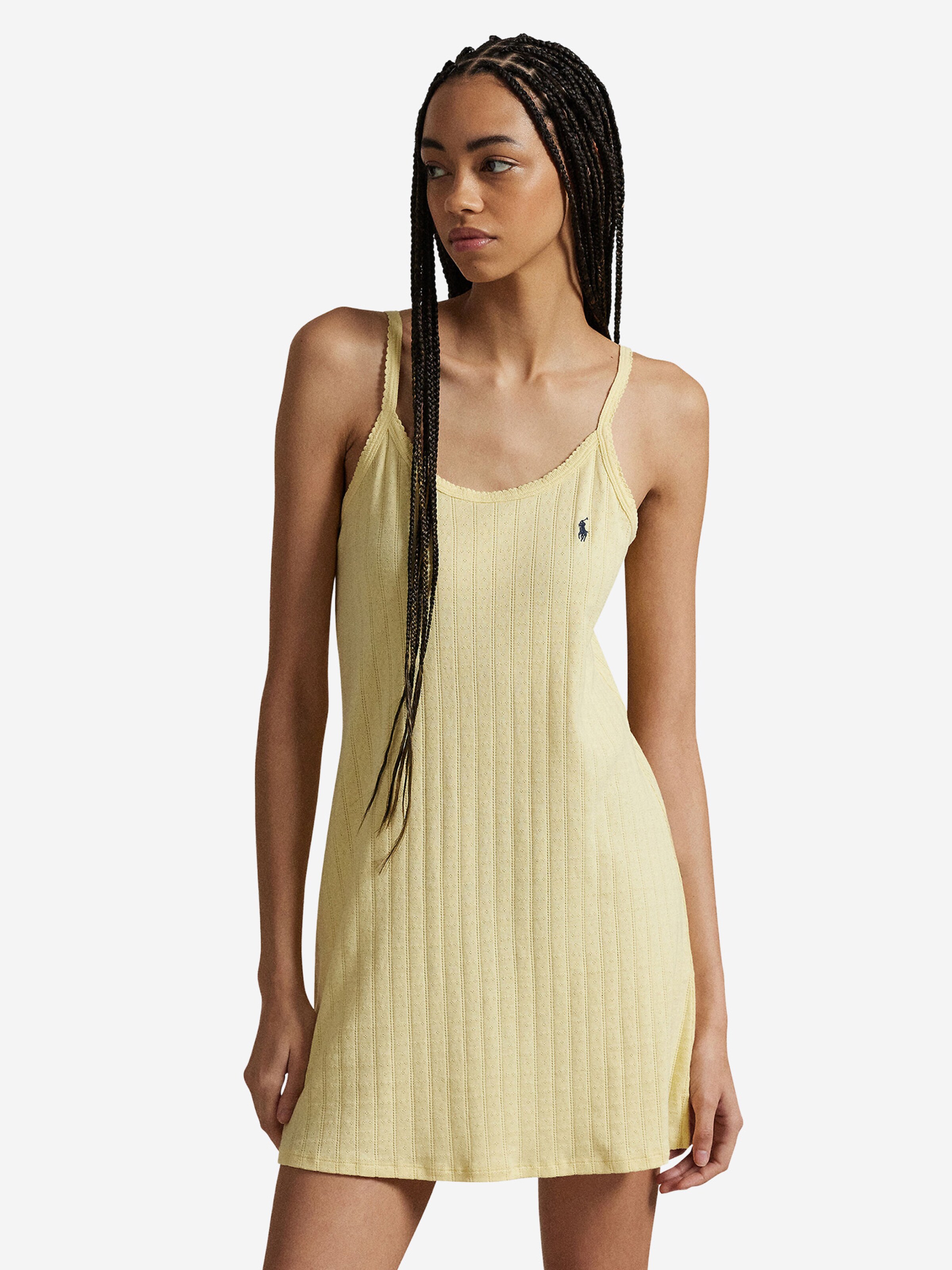 Chemise de nuit ' Slip Dress - Polo Pointelle ' Polo Ralph Lauren en jaune
