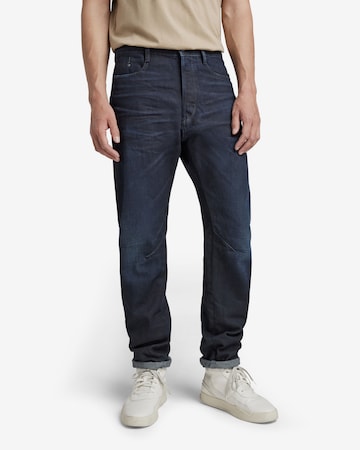 Regular Jean G-Star RAW en bleu : devant