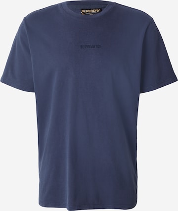 T-Shirt Superdry en bleu : devant
