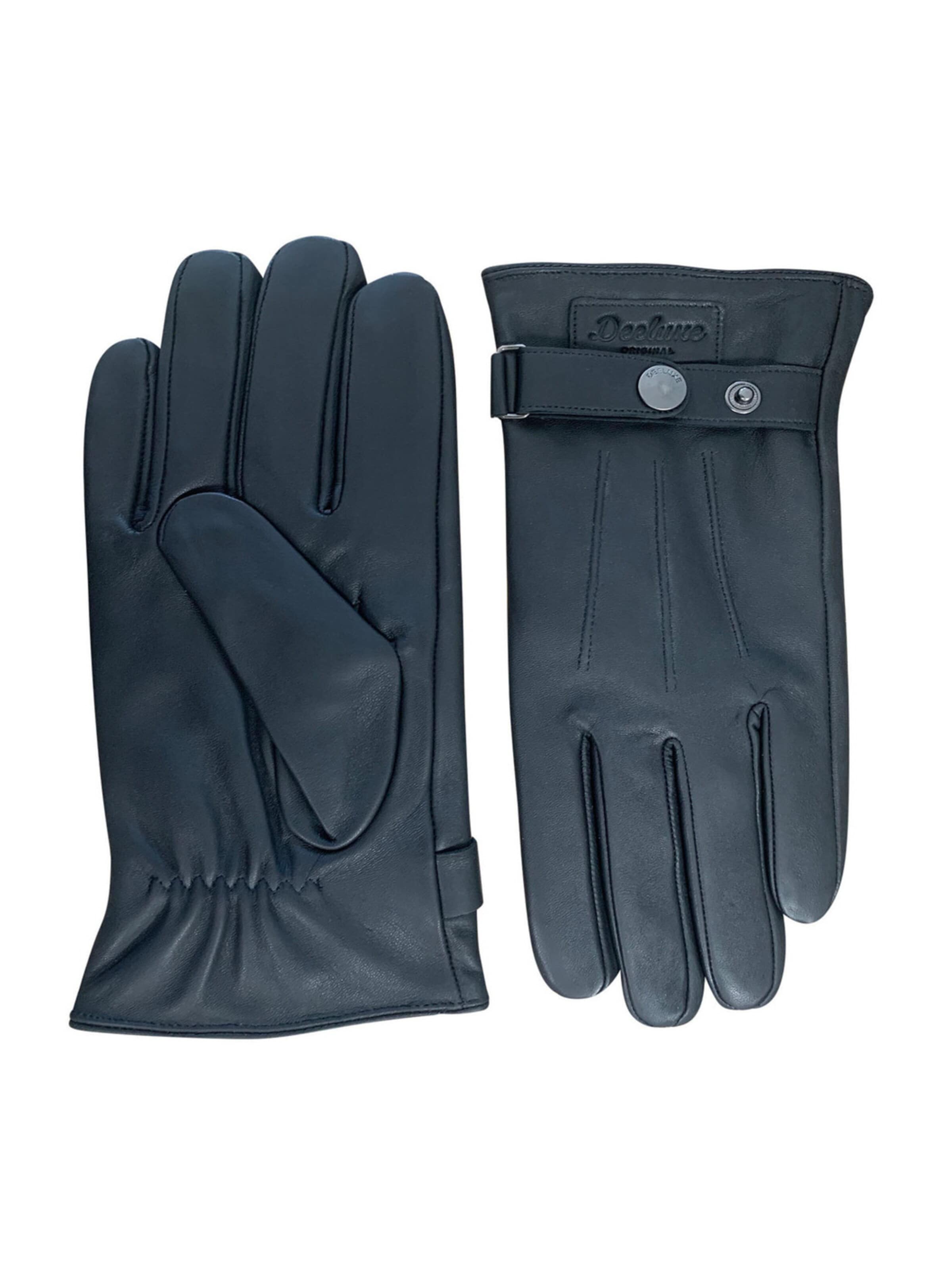 Gants Deeluxe en noir : devant