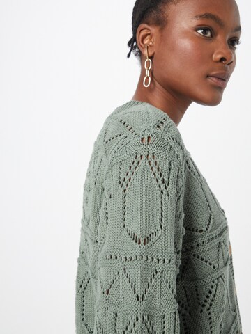 VILA Knit Cardigan 'Mikkie' in Green