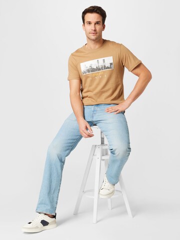 JACK & JONES - Camiseta 'FRIDAY PHOTO' en beige