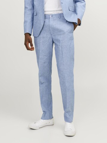 Coupe slim Pantalon à plis 'RIVIERA' JACK & JONES en bleu : devant