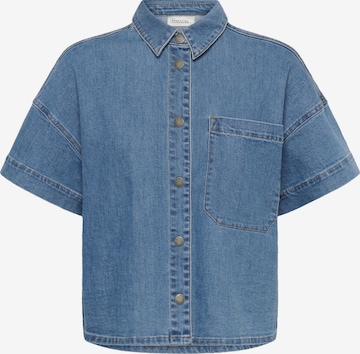 My Essential Wardrobe - Camiseta 'Linn' en azul: frente